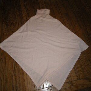 Women's Wool Blend Turtleneck Poncho Sweater